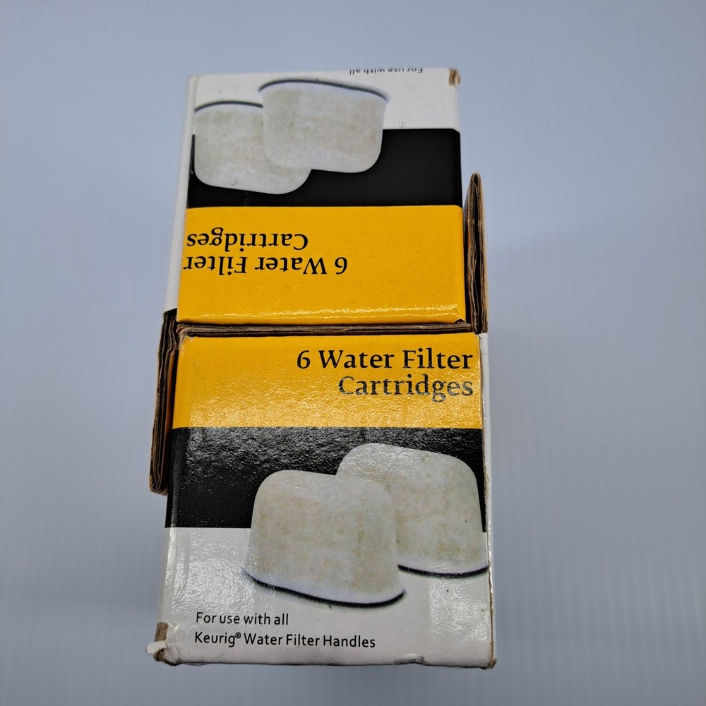 2 Boxes Keurig Water Filter Cartridges 6 Pack - 12 Total Genuine OEM 5073 Sealed